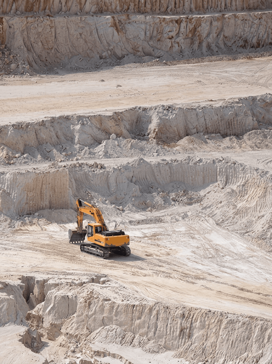 Porcelain clay quarry - where our raw material begins